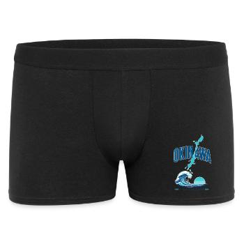 Okinawa Tropical Japan Island Vacation Souvenir - Men's Boxer Shorts - black - Front