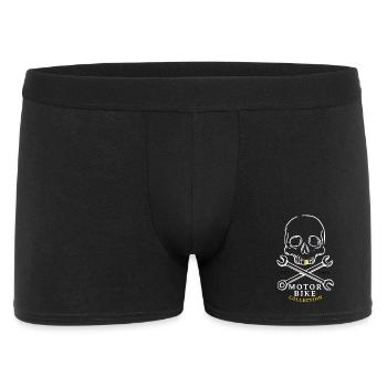 Schädel & Schrauben Motorrad Kollektion - Männer Boxer Shorts - Schwarz - Vorne