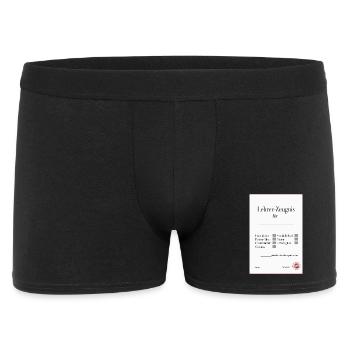 Lehrer Zeugnis Lustiges Abschiedsgeschenk - Männer Boxer Shorts - Schwarz - Vorne