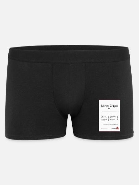 Témoignage d’enseignant : cadeau d’adieu drôle - Boxer Homme - noir