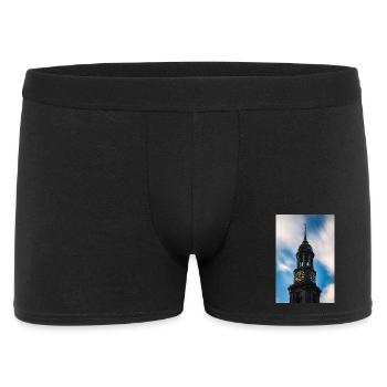 Hamburg: St. Michael's Church (Der Michel) - Men's Boxer Shorts - black - Front