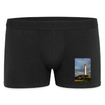Lighthouse Lyngvig Fyr in Denmark - Men's Boxer Shorts - black - Front