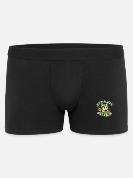 Get on board! Corgi in the car - Men's Boxer Shorts - black