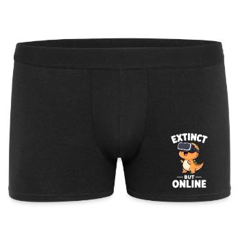 Dino T-Rex Virtual Reality Gamer Saying - Men's Boxer Shorts - black - Front