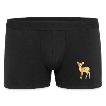 Faon avec motif de cœur - Boxer Homme - noir - Devant