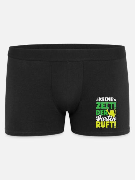 Der Garten Ruft Gartenarbeit - Männer Boxer Shorts - Schwarz