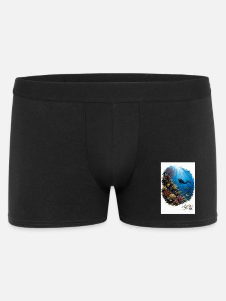 Azzo Underwater Adventure - Men's Boxer Shorts - black