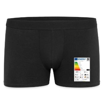 Energy - Männer Boxer Shorts - Schwarz - Vorne