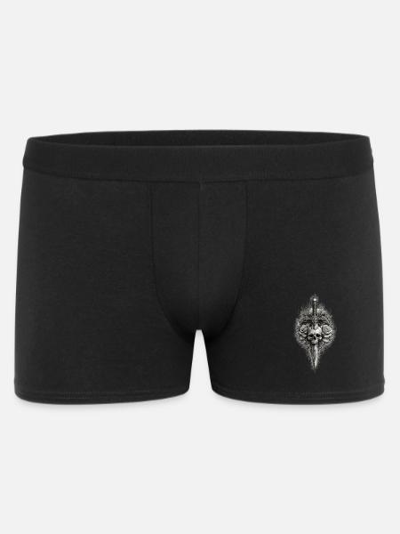 Skull Rose Dagger Gothic Graphic - Men's Boxer Shorts - black
