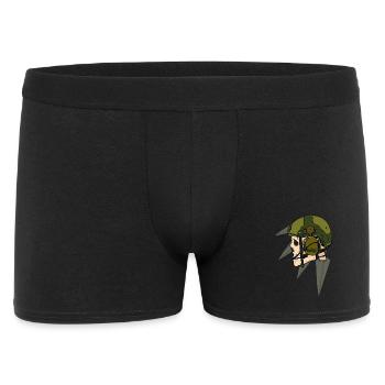 Skull Soldier Helmet Design with Headset - Men's Boxer Shorts - black - Front