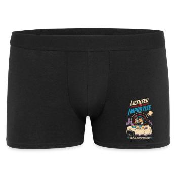 Licensed to Improvise Breakfast Chaos - Men's Boxer Shorts - black - Front