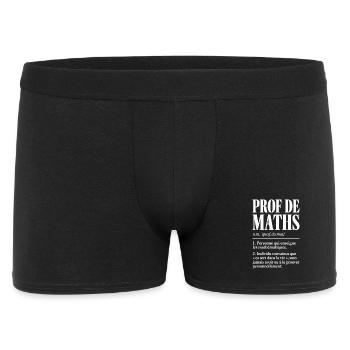 Prof de maths – Définition drôle - Boxer Homme - noir - Devant