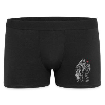 Horse Girl Riding Pony Rider - Men's Boxer Shorts - black - Front