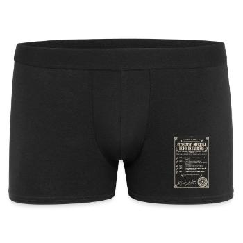Attestation officielle de retraite - Boxer Homme - noir - Devant
