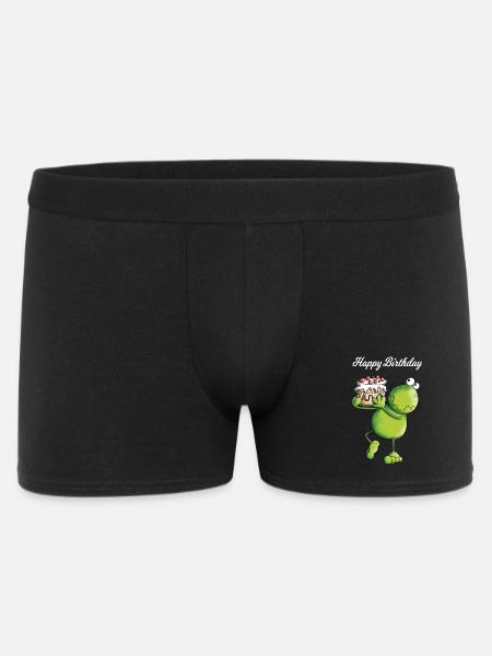 Birthday Frog - Cartoon - Comic - Men's Boxer Shorts - black