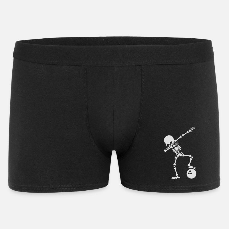Dab skeleton dabbing bowling ball - Boxer Homme - noir