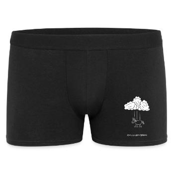 färt aus allen wolken, Pferd mit Rädern, Wetter - Männer Boxer Shorts - Schwarz - Vorne