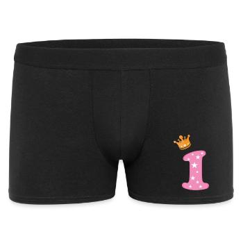 Birthday Girl Crown Pink Number One Star - Men's Boxer Shorts - black - Front
