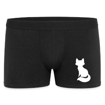 Playful Fox Silhouette Design - Men's Boxer Shorts - black - Front