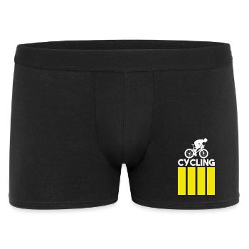 Cycling - Modern - Männer Boxer Shorts - Schwarz - Vorne
