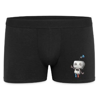 Petit robot - Boxer Homme - noir - Devant