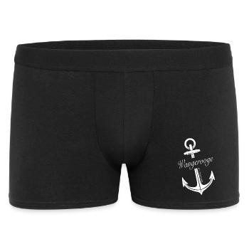 Wangerooge - Männer Boxer Shorts - Schwarz - Vorne