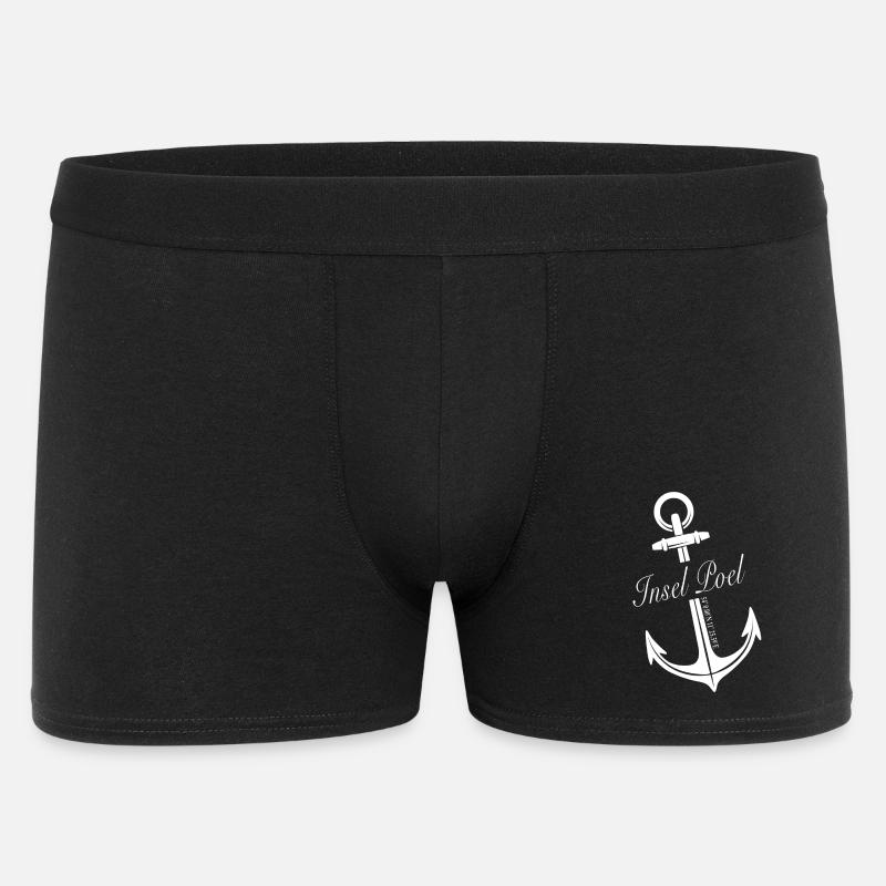 Insel Poel - Männer Boxer Shorts - Schwarz