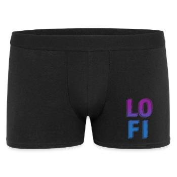 Lo Fi chill music, deep house, hip hop beats - Men's Boxer Shorts - black - Front