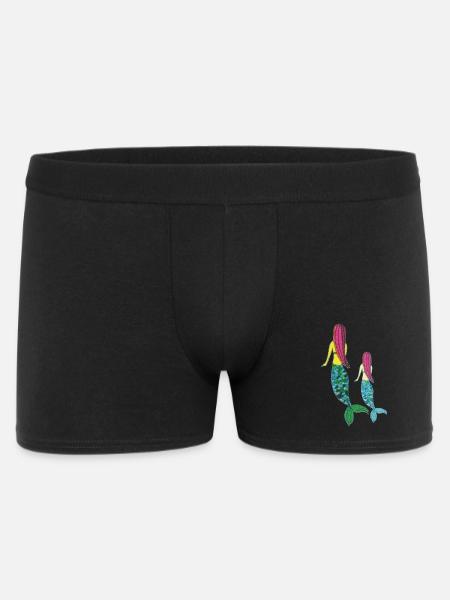 meerjungrau mutter tochter - Männer Boxer Shorts - Schwarz