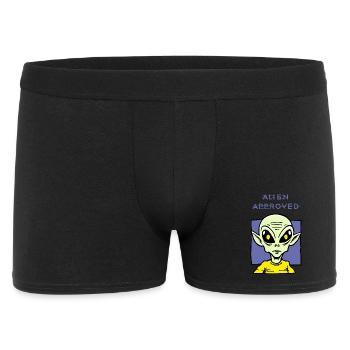 Alien Approved Yellow Eye Design - Men's Boxer Shorts - black - Front