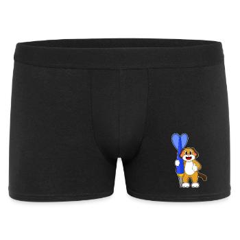Dog Dart Dart - Men's Boxer Shorts - black - Front