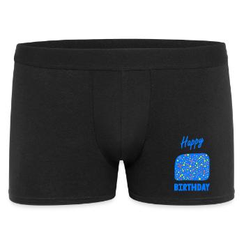 ALLES GUTE ZUM GEBURTSTAG. ALLES GUTE ZUM GEBURTSTAG. JAHRESTAG. - Männer Boxer Shorts - Schwarz - Vorne