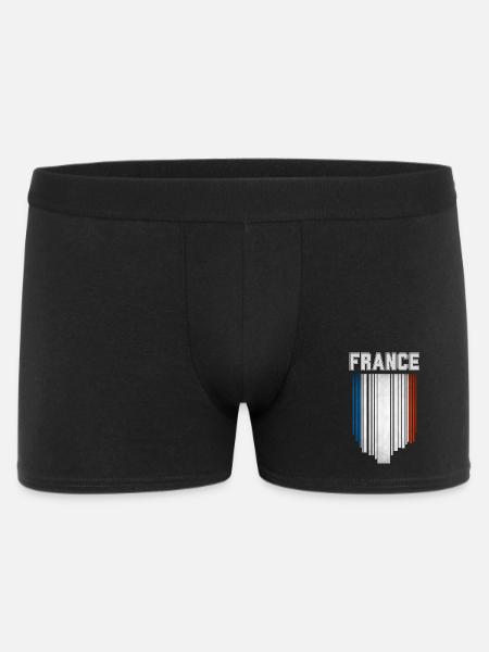 Flag of France, French pride - Men's Boxer Shorts - black