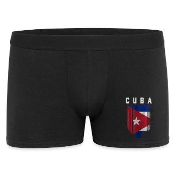 Kubanische Flagge, Kubanischer Stolz - Männer Boxer Shorts - Schwarz - Vorne