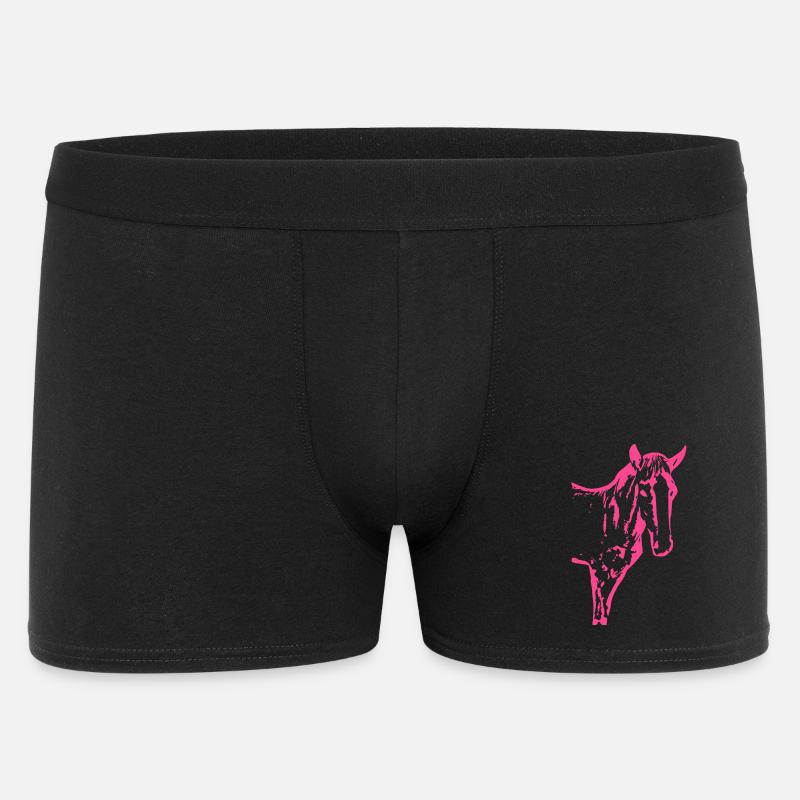 Cavallo rosa rosa, puledro - Boxer da uomo - nero
