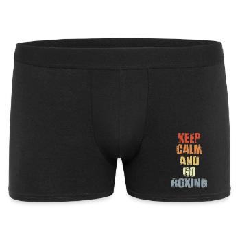 Gardez votre calme et faites de la boxe - Boxer Homme - noir - Devant
