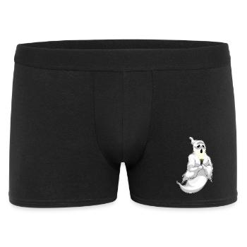 Ghost Halloween Flashlight - Men's Boxer Shorts - black - Front