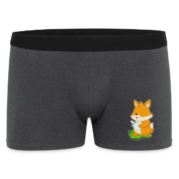 Fuchs Babyflasche - Männer Boxer Shorts - Anthrazit - Vorne