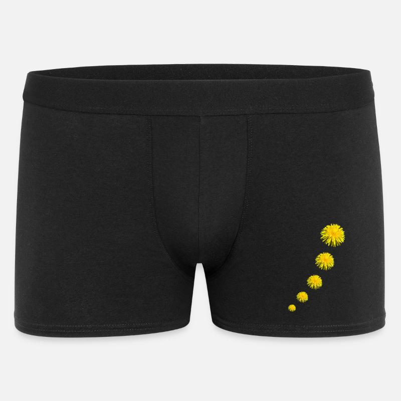 LÖWENZAHN II - Männer Boxer Shorts - Schwarz