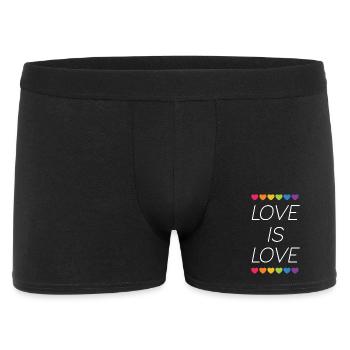 LGBTQ Pride Month - Love is Love - Men's Boxer Shorts - black - Front
