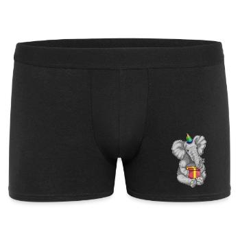 Elephant Birthday Parthut - Men's Boxer Shorts - black - Front
