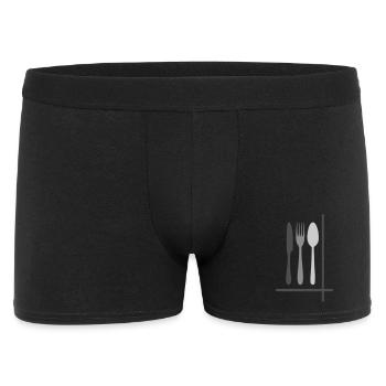 Silhouettes de couverts Minimaliste - Boxer Homme - noir - Devant