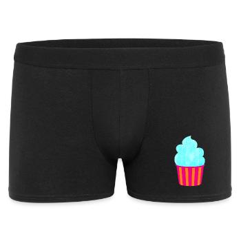 Cream Cream Cup Strips Cyan Summer Cream - Men's Boxer Shorts - black - Front