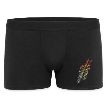 Flute Graphic Retro Style - Men's Boxer Shorts - black - Front