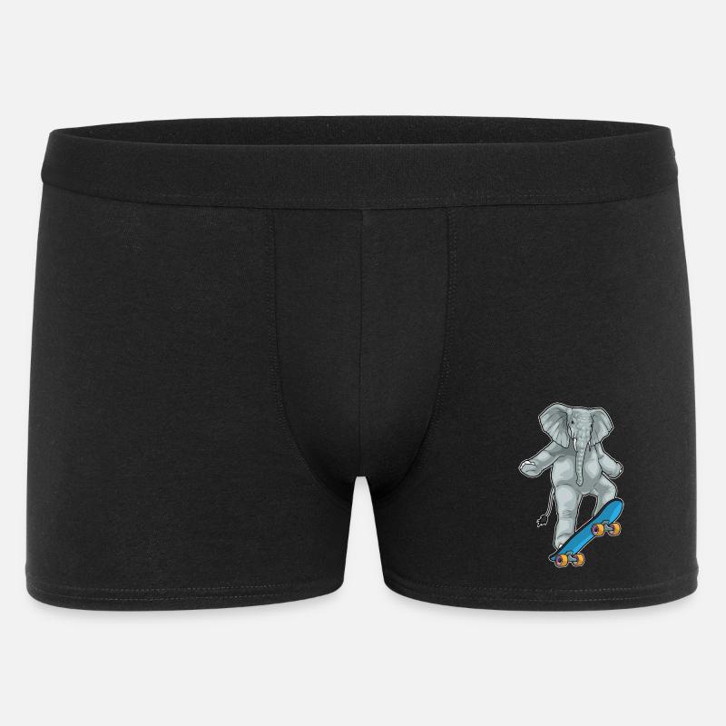 Elephant Skater Skateboard - Boxer Homme - noir