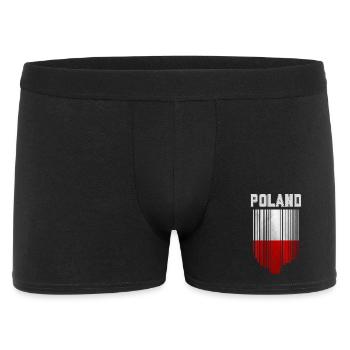 Drapeau de la Pologne, fierté polonaise - Boxer Homme - noir - Devant