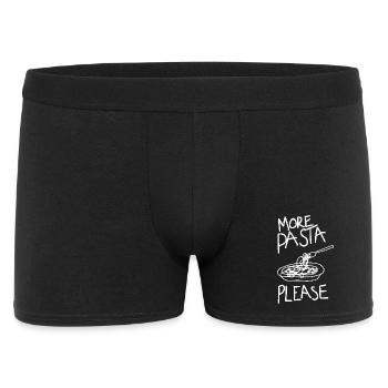 more pasta please noodles funny sayings - Men's Boxer Shorts - black - Front