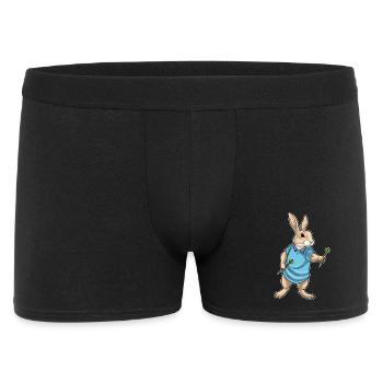 Hase Dart Dartpfeil - Männer Boxer Shorts - Schwarz - Vorne