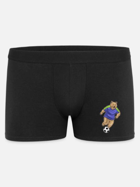 Bear Soccer Player Soccer - Men's Boxer Shorts - black