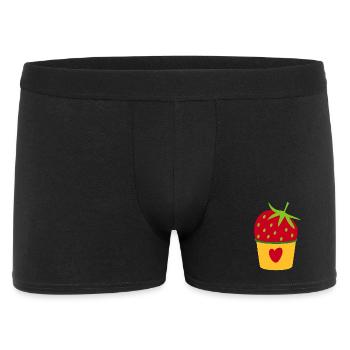 Icecream Cream Strawberry Cream Cupcake Sweet - Men's Boxer Shorts - black - Front